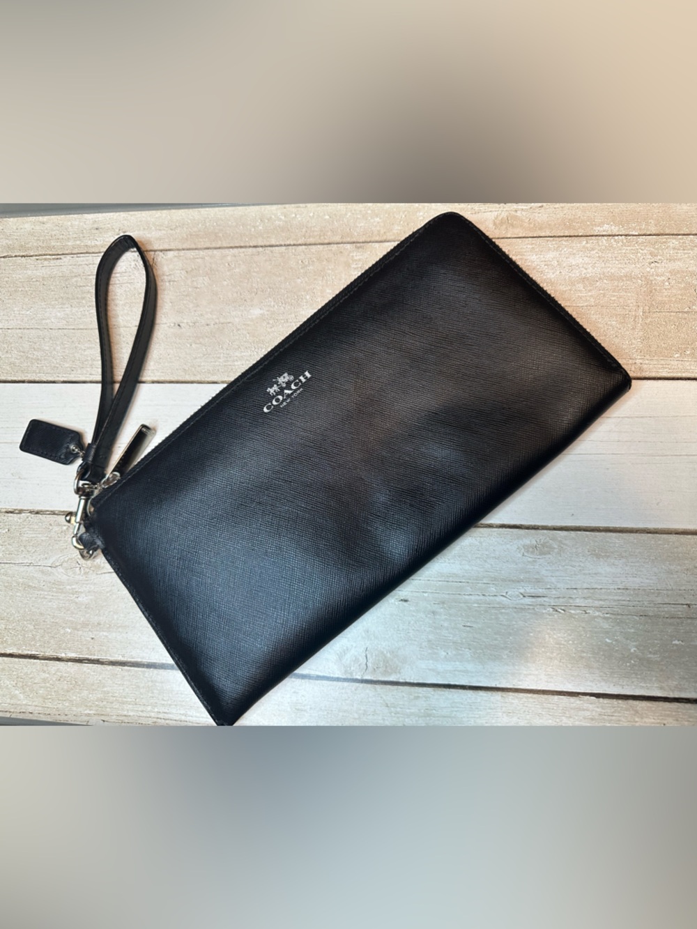 Coach Large Corner Zip Wristlet/Clutch